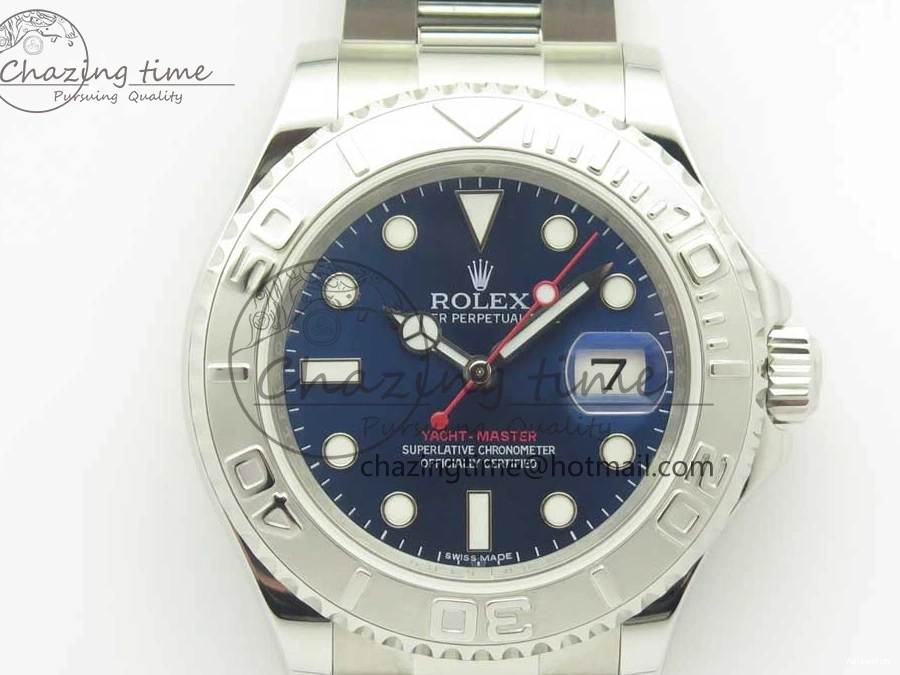 ARF on 1:1 Bracelet Best SH3135 116622 Edition Blue Dial SS Yacht-Master 0115